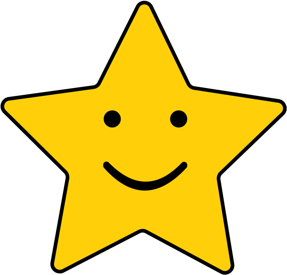 Cute Star Clipart - Smile Star (946x902)