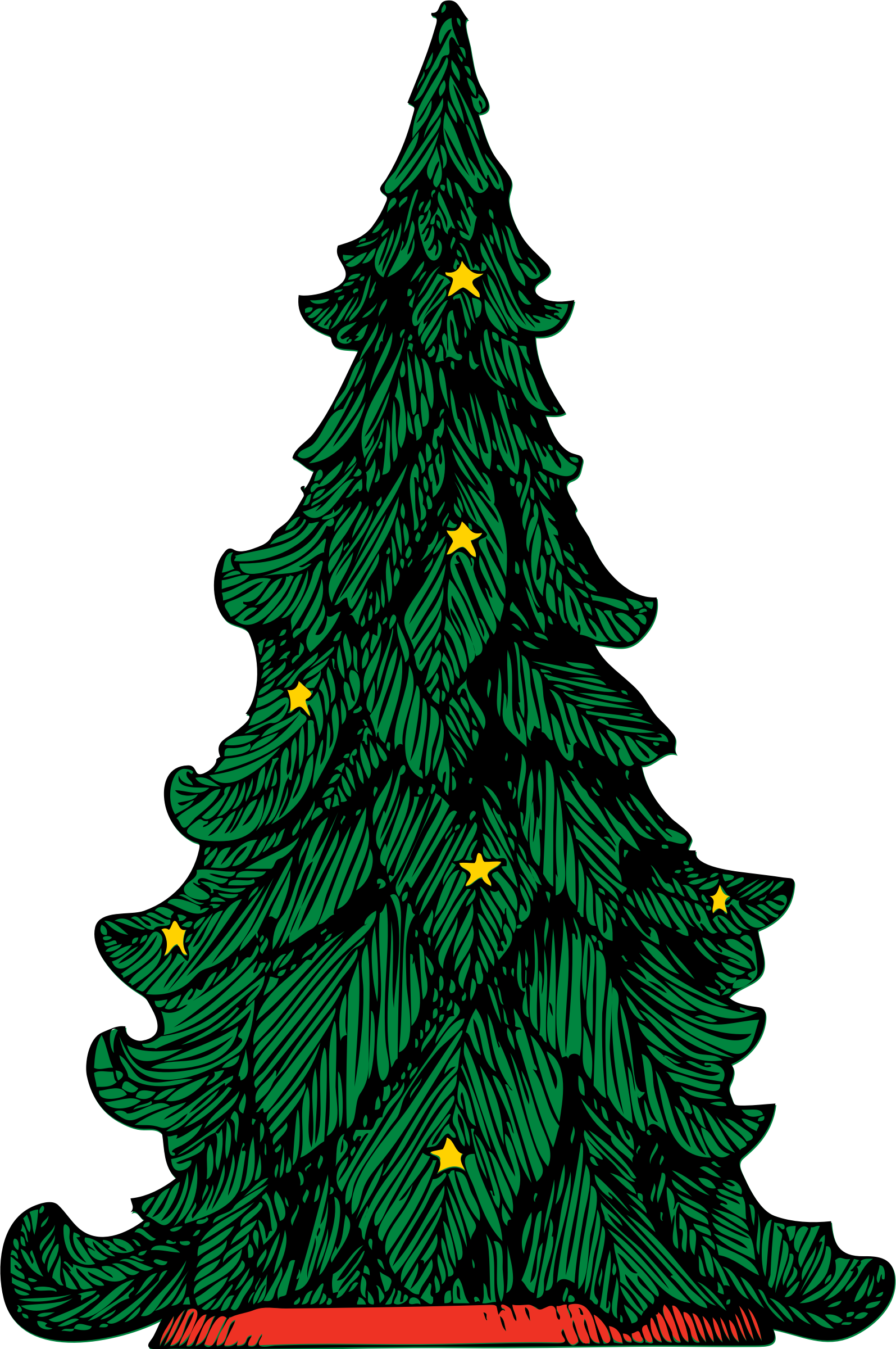 Clipart Christmas Tree - Christmas Tree Clip Art (1595x2400)