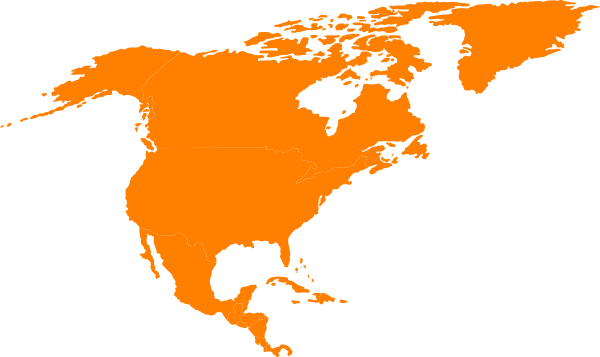 Montessori North America Continent Map Outline Clip - North America Outline Vector (600x357)