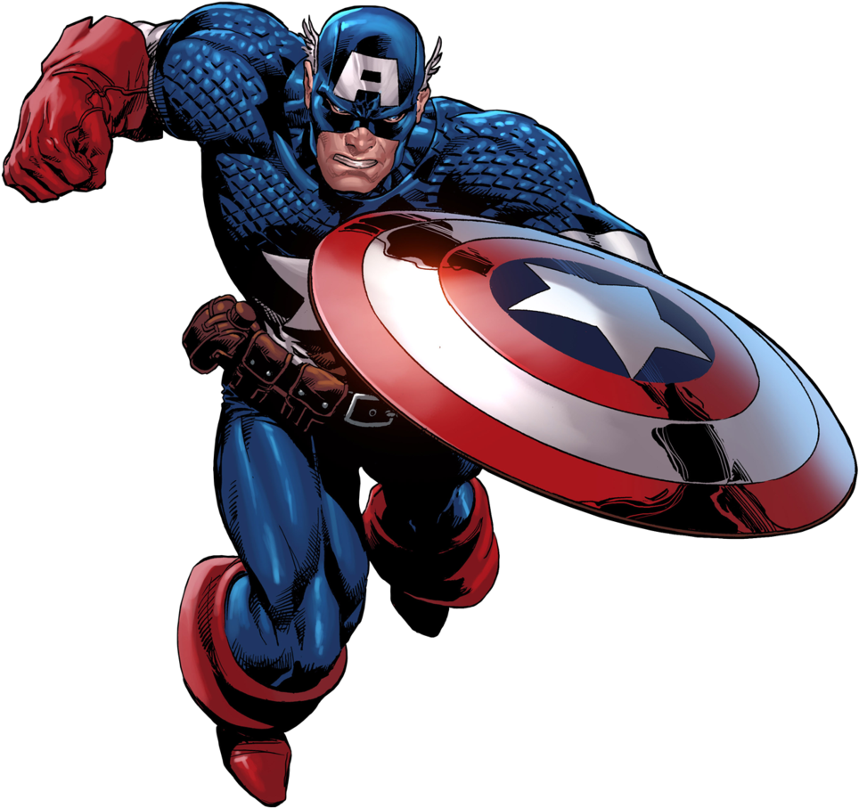 Captain - America - Clipart - Captain America Transparent Background (964x907)