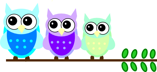 Owl Family Clip Art - Bedford Hills Free Library Central Library (600x276)