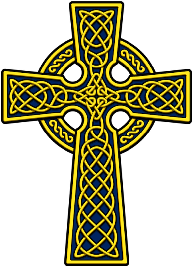 Celtic Cross Clipart Yellow Png Png Images - Celtic Cross Clip Art (400x540)
