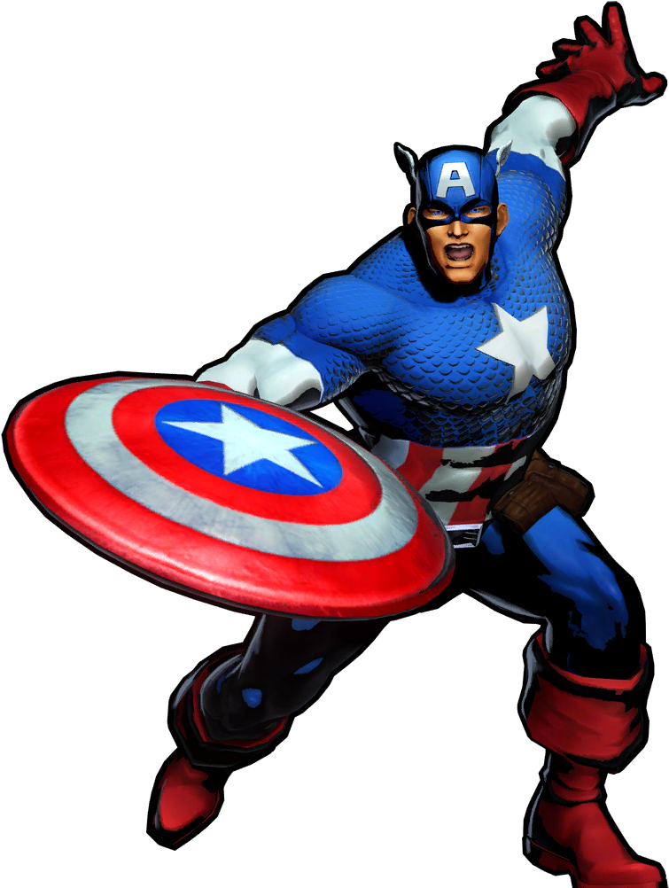 Captainamerica Ultimate Mvc3 Full Victory - Clip Art (1024x1024)