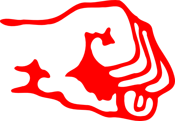 Red Fist Logo Clip Art At Clker - Animal Liberation Human Liberation (600x413)