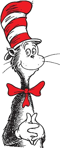 Clip Art For Read Across America - Dr Seuss Cat In The Hat (300x470)