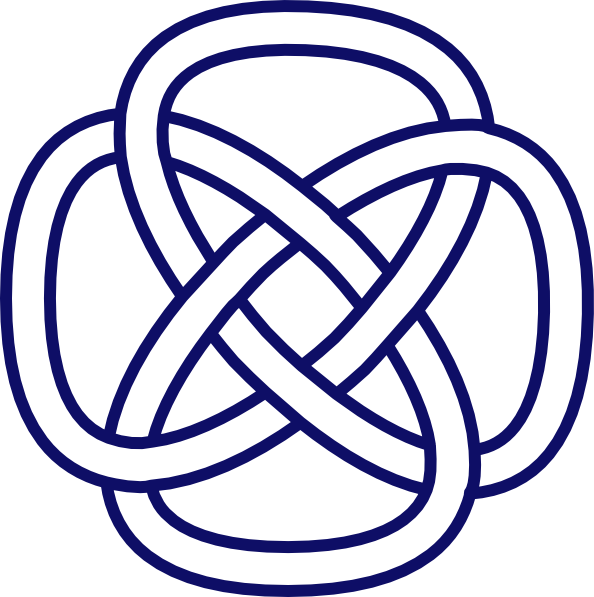 Celtic Knot Navy Clip Art - Purple Celtic Knot Png (594x597)