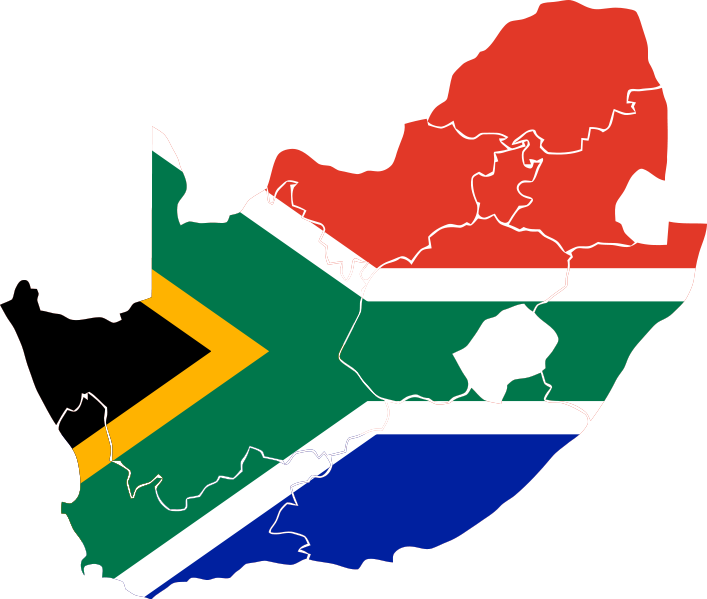 South Africa Flag Map Area Study Centre For Africa, - South Africa Map Flag (707x599)