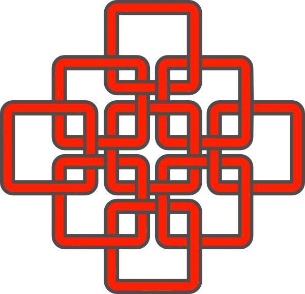 Celtic Knot Red Clip Art At Clker - Celtic Knot Red Clipar (600x578)