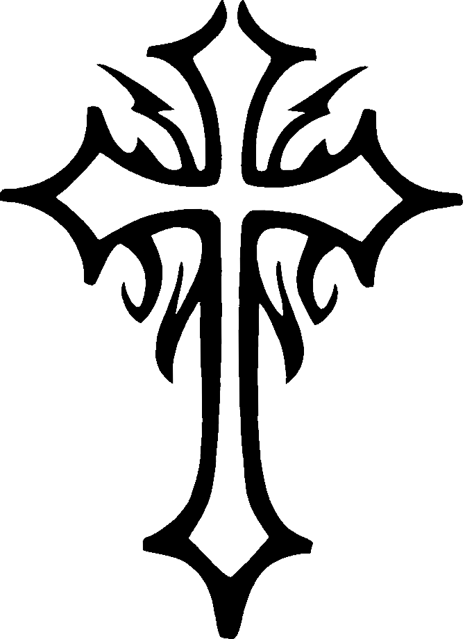 Simple Celtic Cross Clip Art - Tattoos Transparent (670x920)