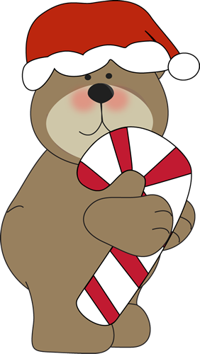 Christmas Bear Clipart - Christmas Clip Art Cute (282x500)