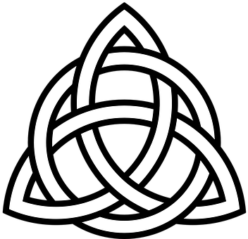 Celtic Tribal Knot Symbol Triangle Ornamen - Celtic Symbol Of Hope (365x340)