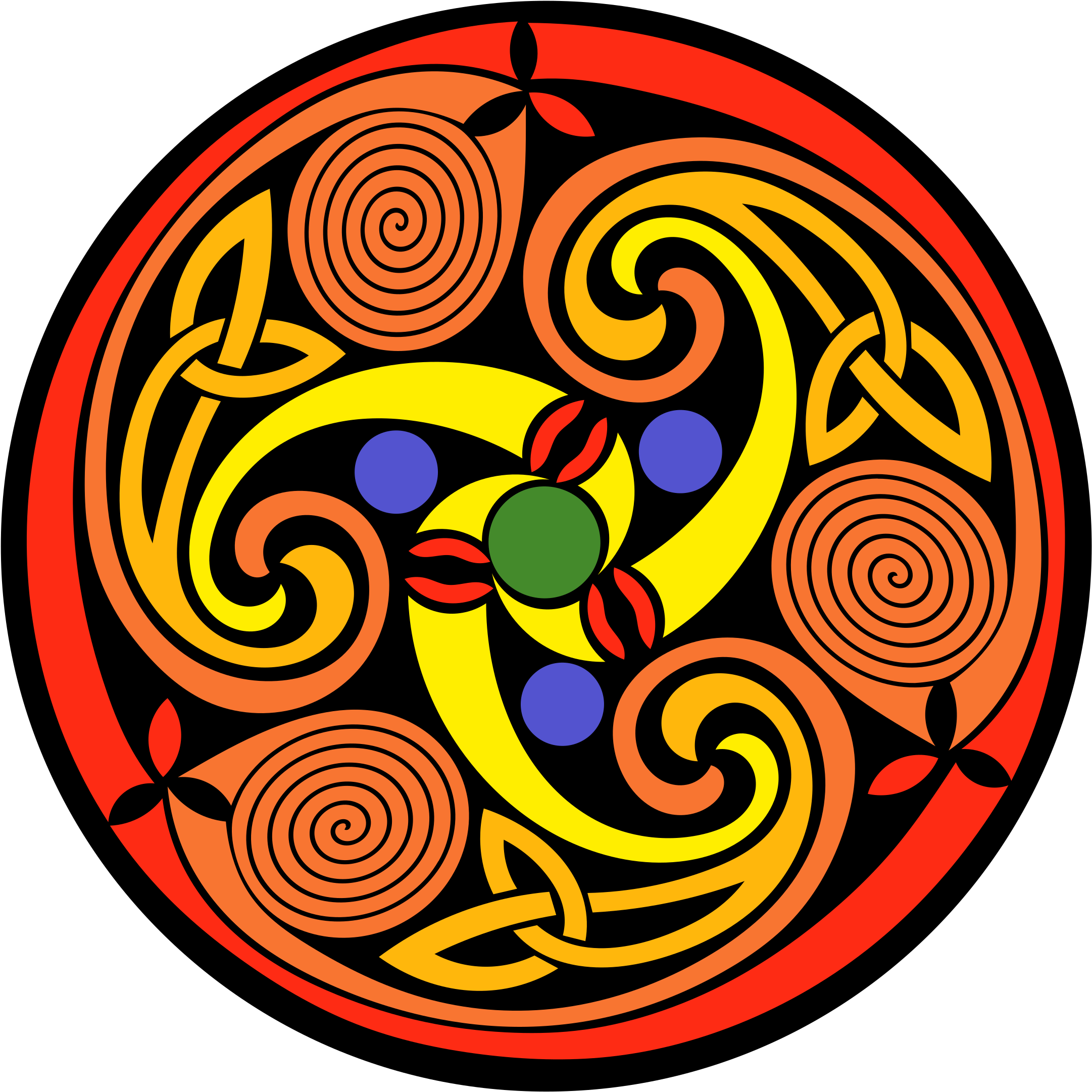 Spiral Clipart Celtic - Celtic Spirals (2400x2400)