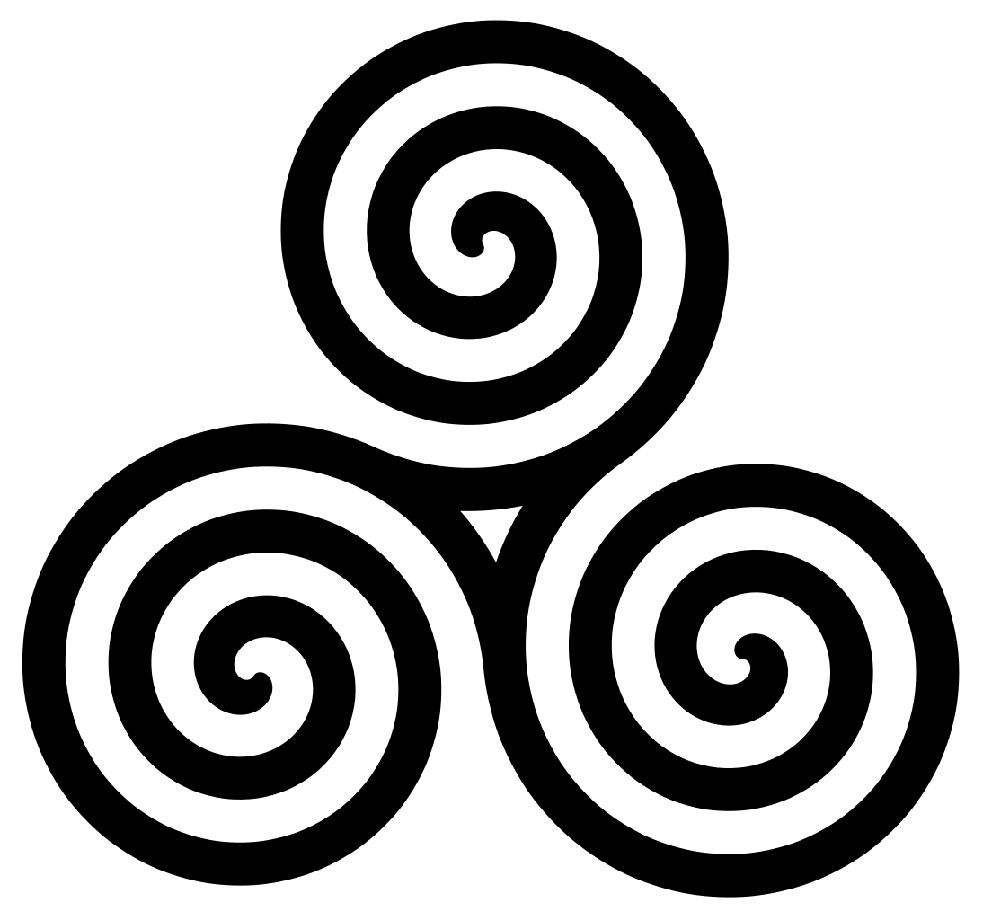 Celtic Clipart Moving Forward - Three Spiral (1094x1024)