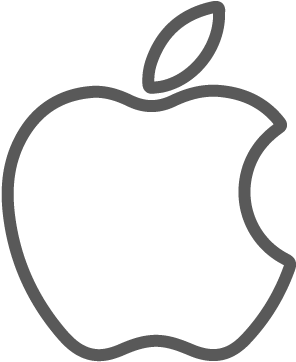 Apple Logo Outline Free Download Clip Art On Clipart - Technology (437x445)
