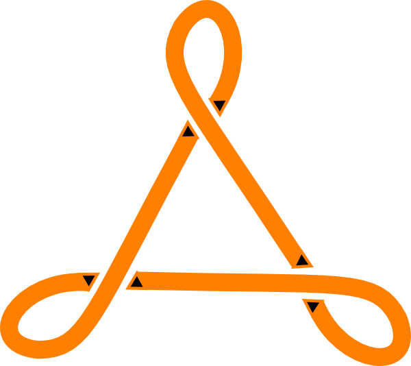 Celtic Triangle Clip Art - Triangle With Squiggly Line (600x534)