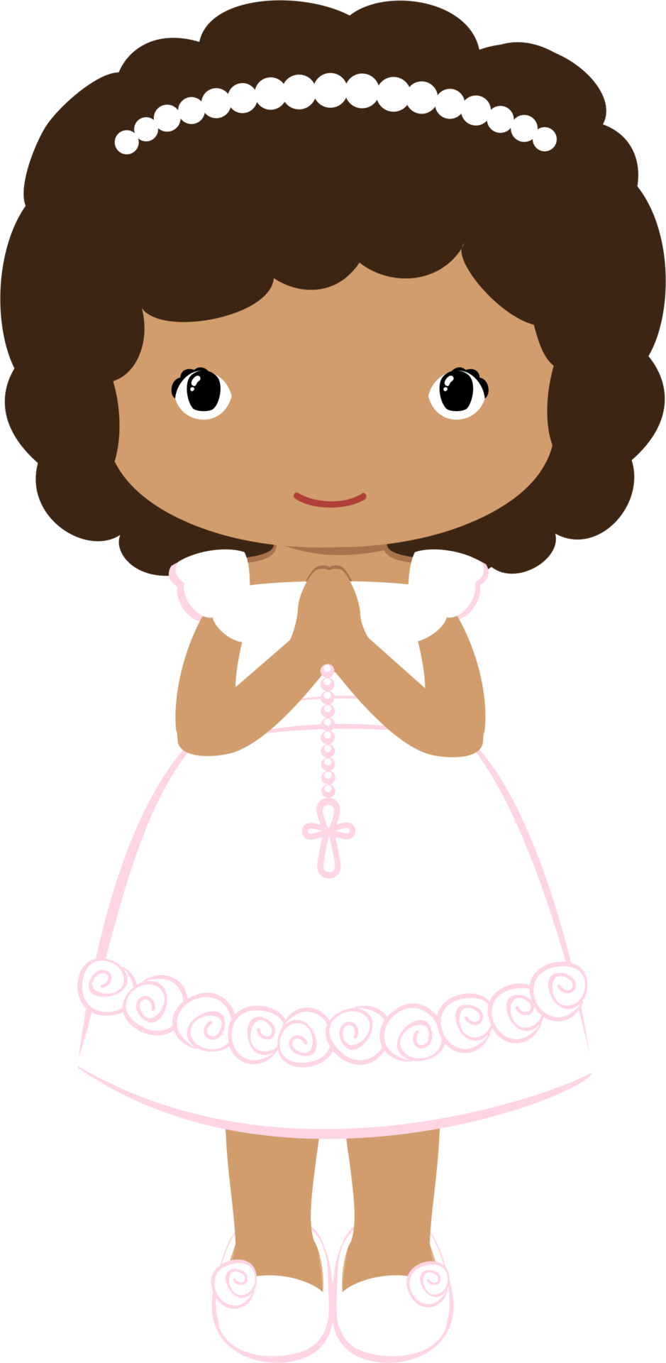 Cards - Meninas Primeira Comunhão Png (939x1920)