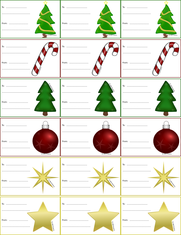 Christmas Labels - Christmas Tags Clip Art (765x990)