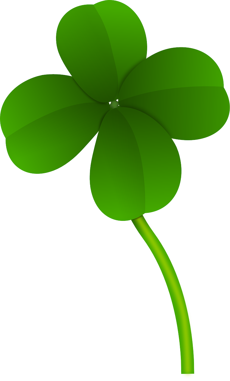 Free To Use & Public Domain Clover Clip Art - Four Leaf Clover Png (772x1280)