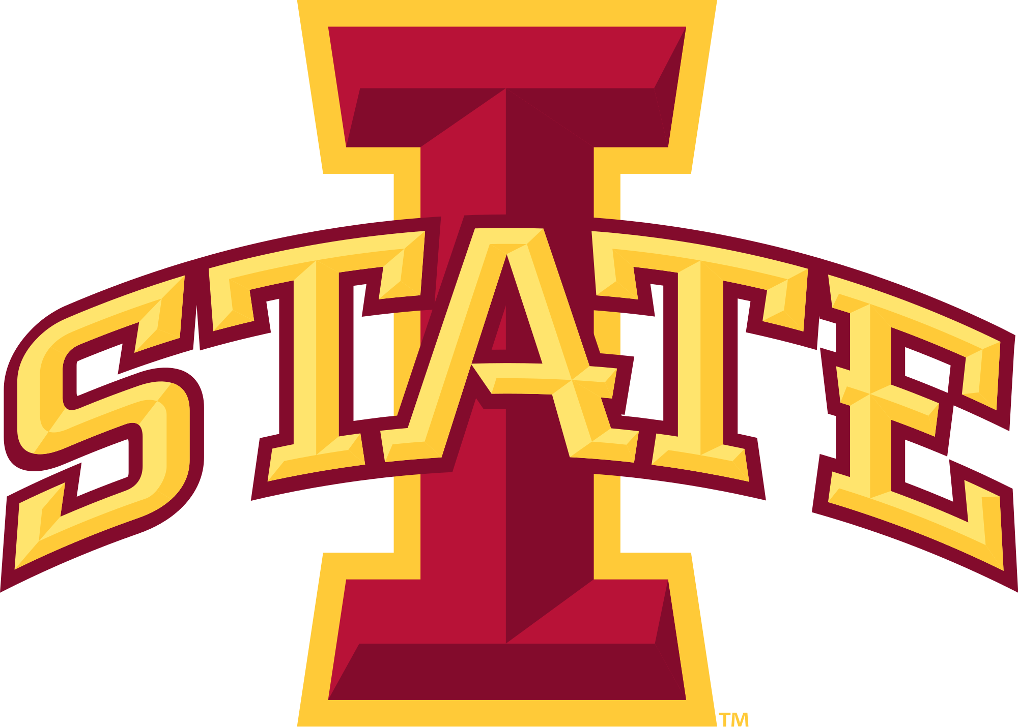 Iowa State University Clipart - Iowa State Football Logo (2000x1430)