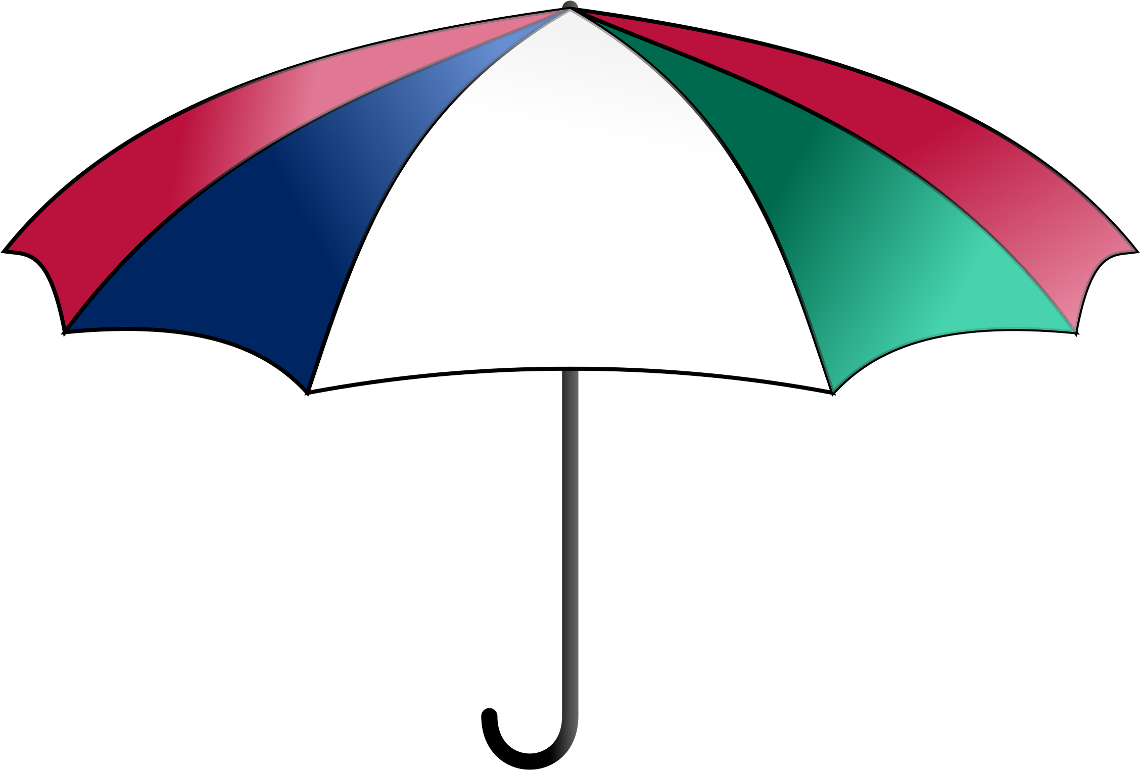 Free Clipart Umbrella Colorful Bnielsen - Clip Art (2400x1600)