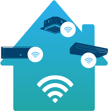 Wifi Air Conditioning Control - Wi-fi (500x483)