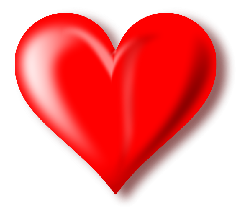 Red Heart With Transparent Background (800x706)