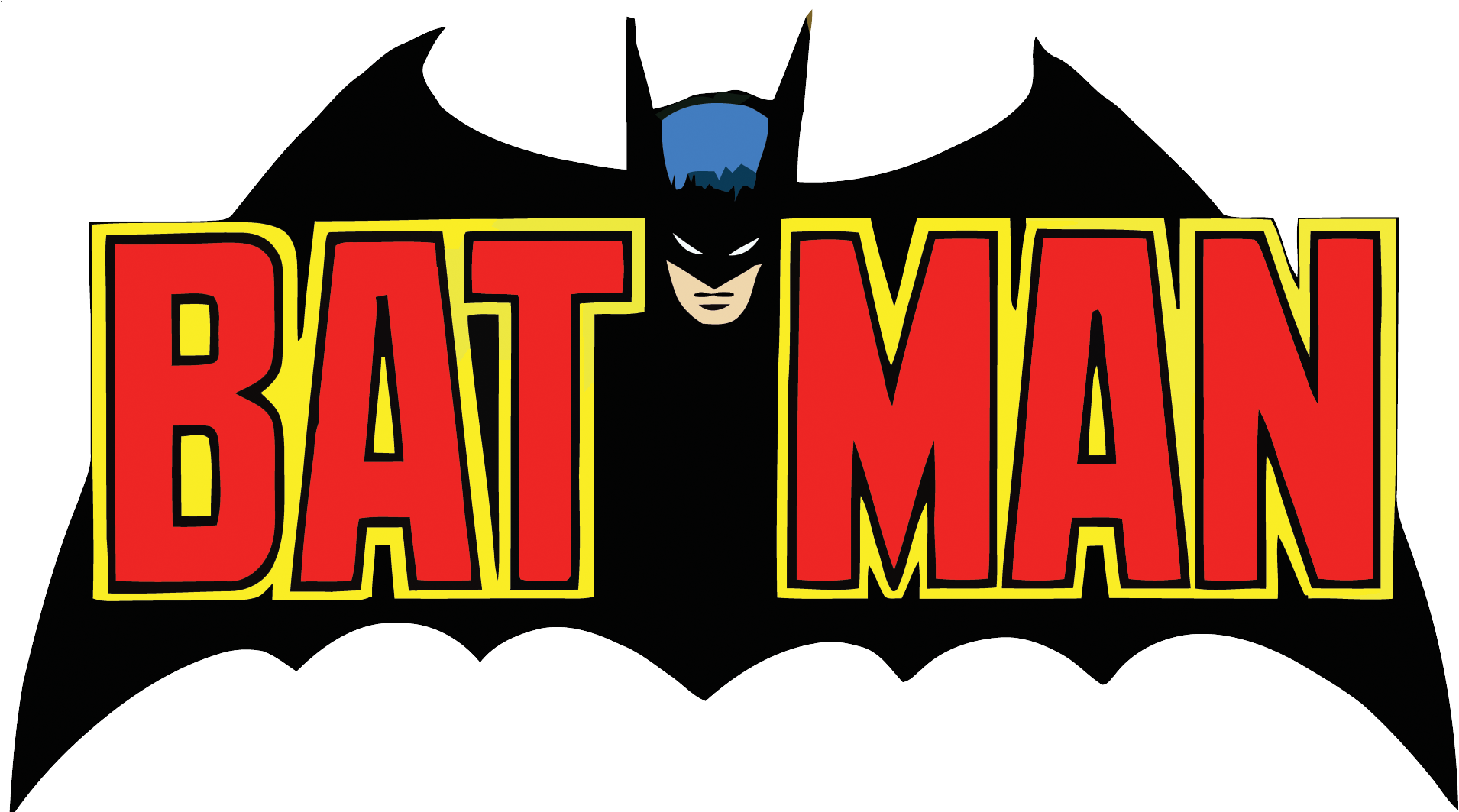 Batman Logo Clipart - Old Batman Logo Png (1920x1062)