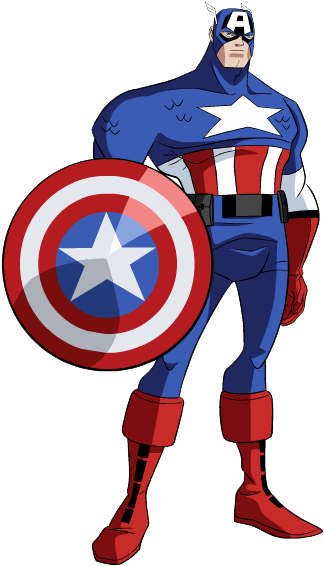 Captain America Clipart - Croatia (351x585)