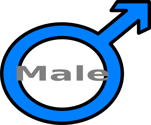 Masculine Sign Clip Art (600x495)