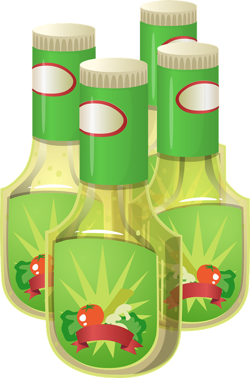 Salad Free To Use Clip Art - Salad Dressing Clipart (500x754)