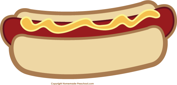 Printable Hot Dog (605x291)