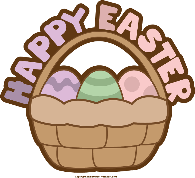 Click To Save Image - Clip Art Easter Basket (680x623)