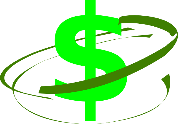 Money Sign Clip Art 4 Png - Money Green Png (600x419)