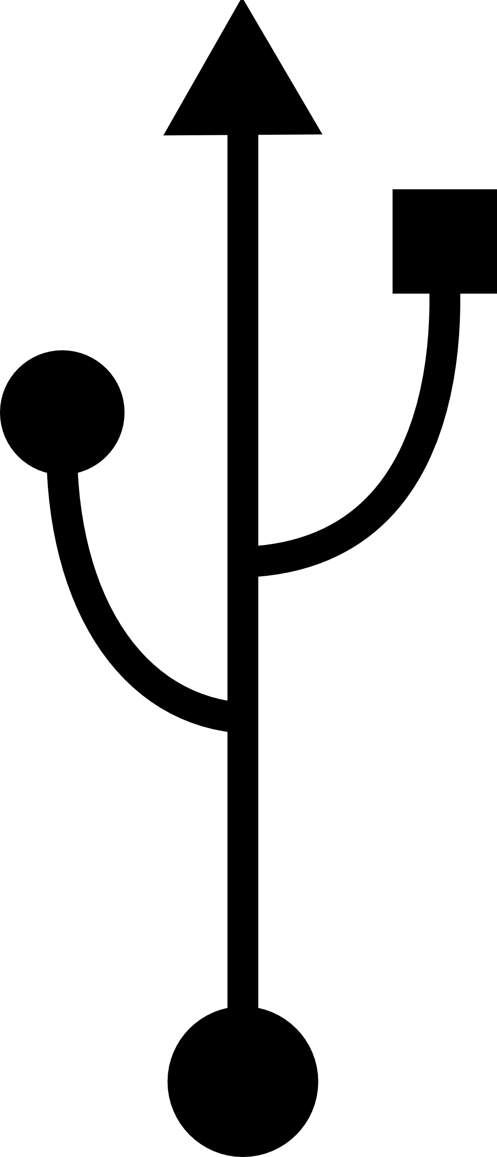 Symbol Usb Clipart - Usb Sign Vector (999x2327)