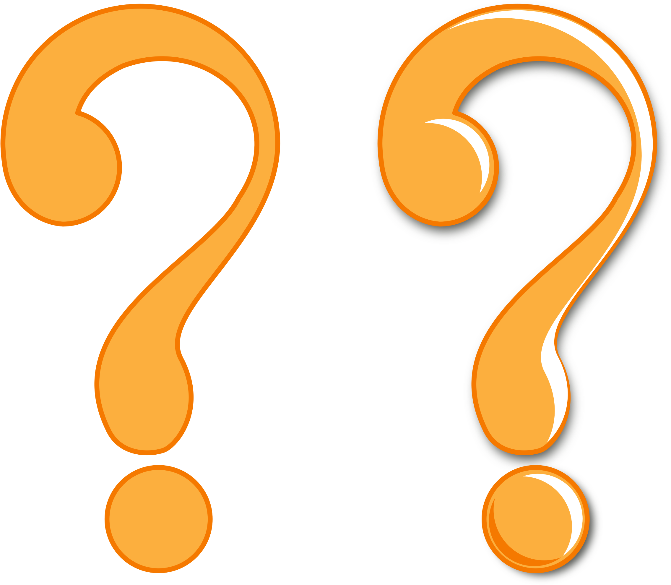 Clipart Of Question Mark Symbols Symbol Flat And Glossy - Question Mark Clipart Png (2400x2092)