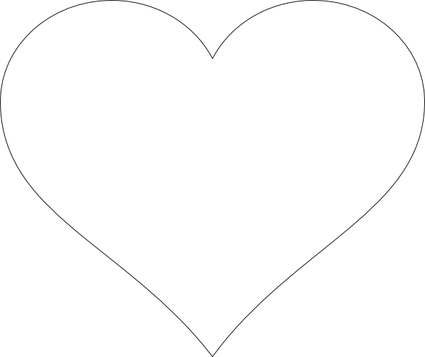 White Heart Transparent Background (600x504)
