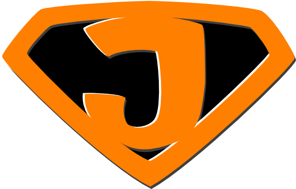 Super J10 Clip Art - Superman Logo J Letter Png (600x383)