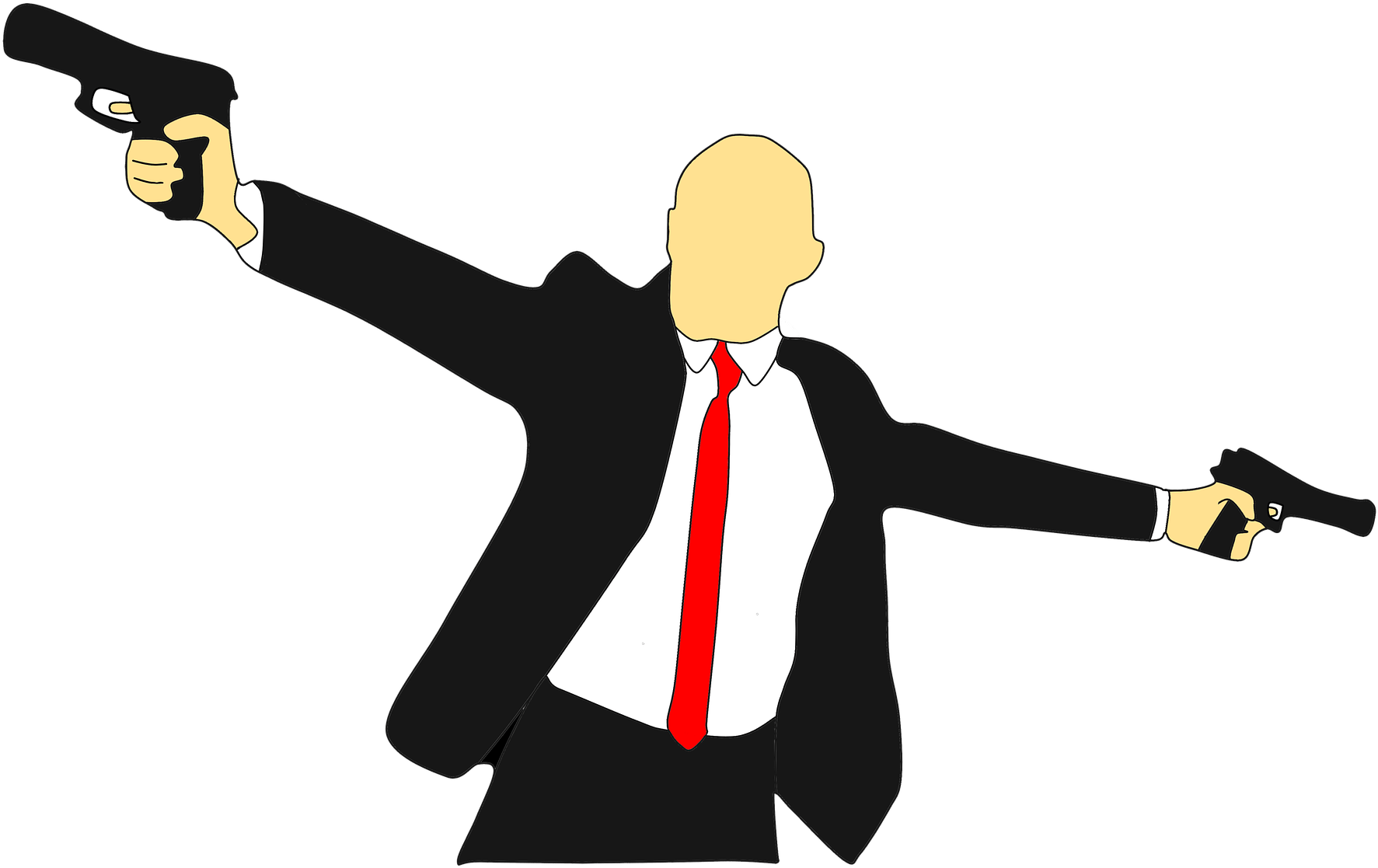 Silah Tehlike Clipart Etiket Suit Avcı - Gun Clipart (1280x1280)