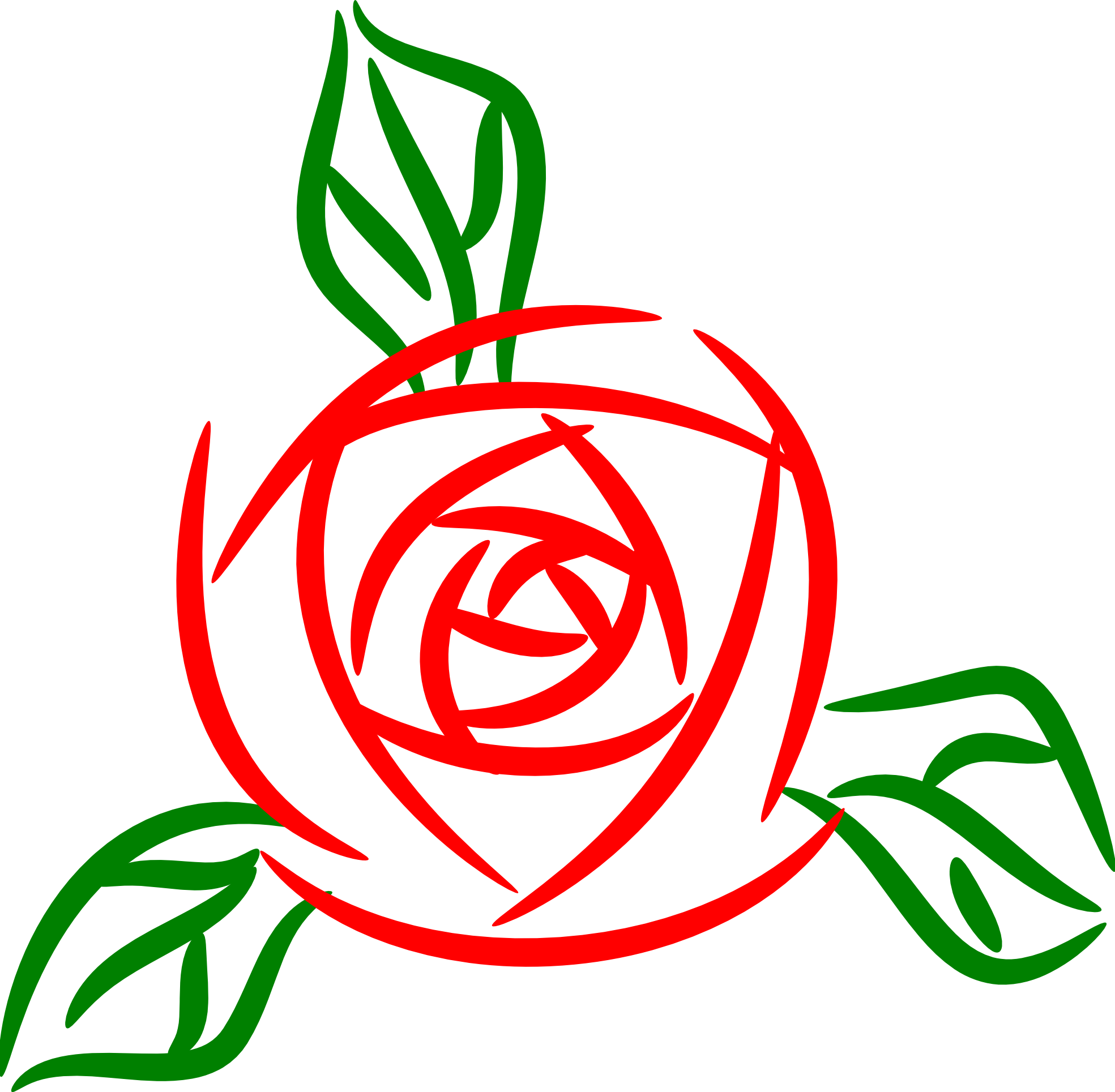 Rose Picture Clip Art Wallpaper - Rose Vector Art Png (1979x1938)