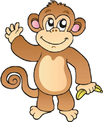 Funny Baby Monkey Pictures - Clipart Monkey (400x400)