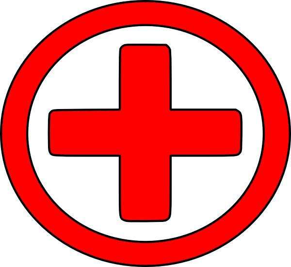 Hospital Cross Clipart American Red Symbol Clip Art - Free Clipart Red Cross (600x551)