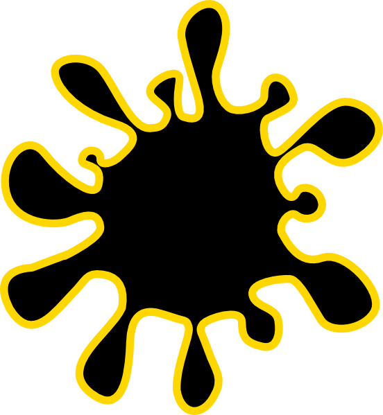 Water Splash Black Gold Logo Clip Art At Clker - Splash Clip Art (552x599)