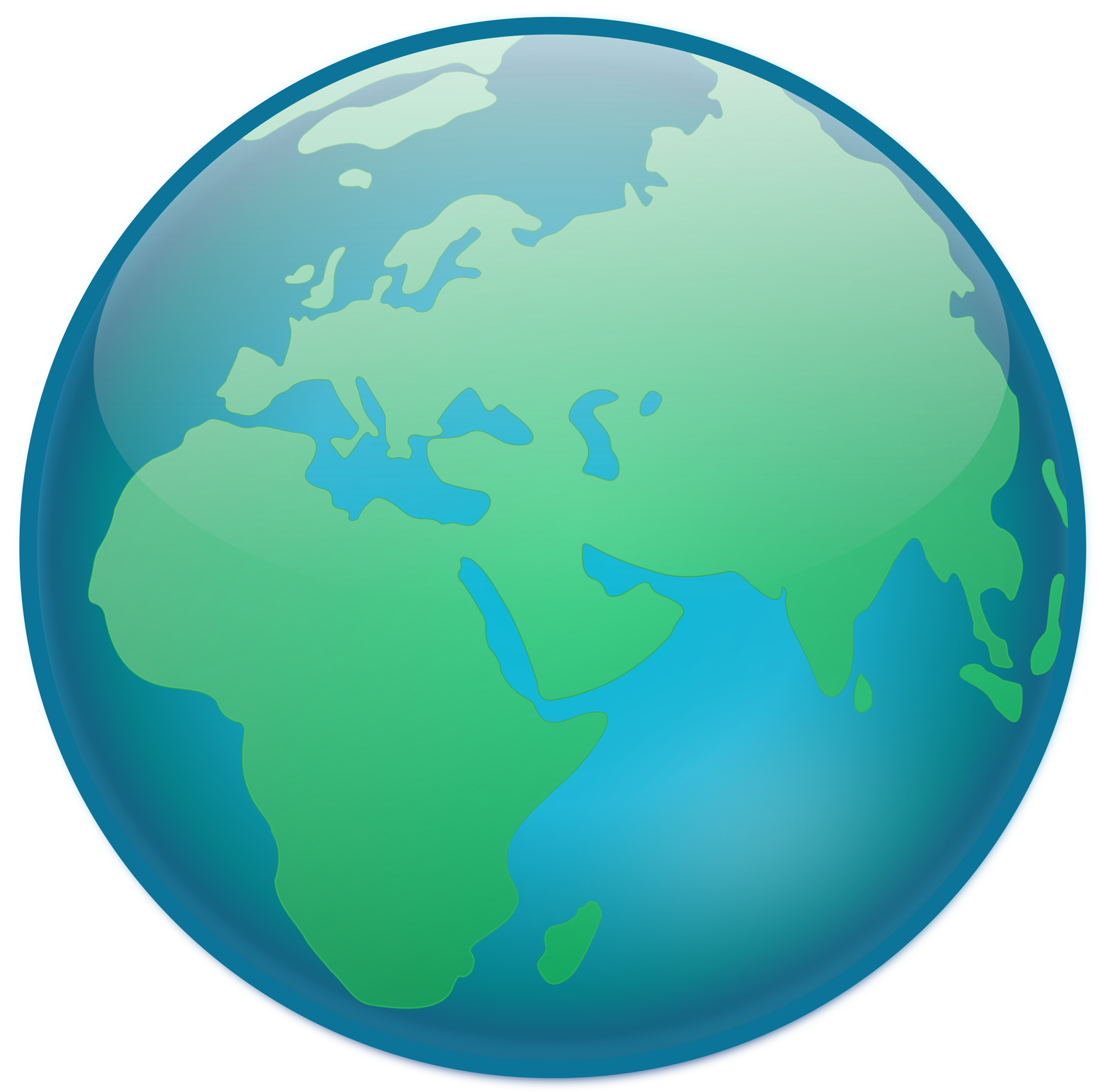 Transparent World Globe Clipart Kid - World Clipart Transparent Background (2400x2400)