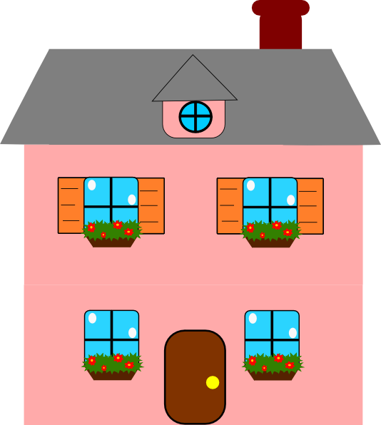 Clip Art Dolls House (534x596)
