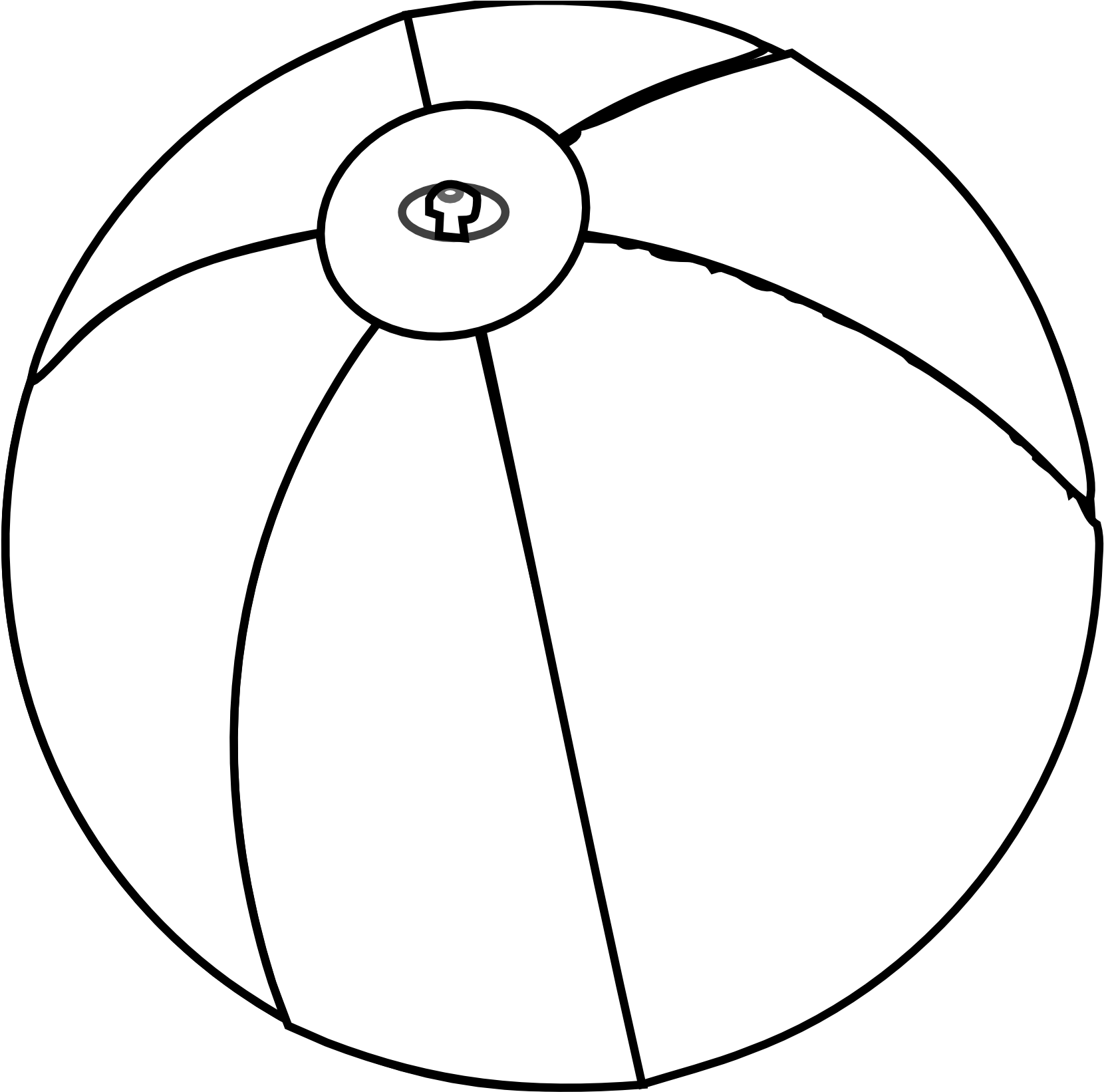 Ball Clipart Coloring Page - Clip Art (1979x1783)