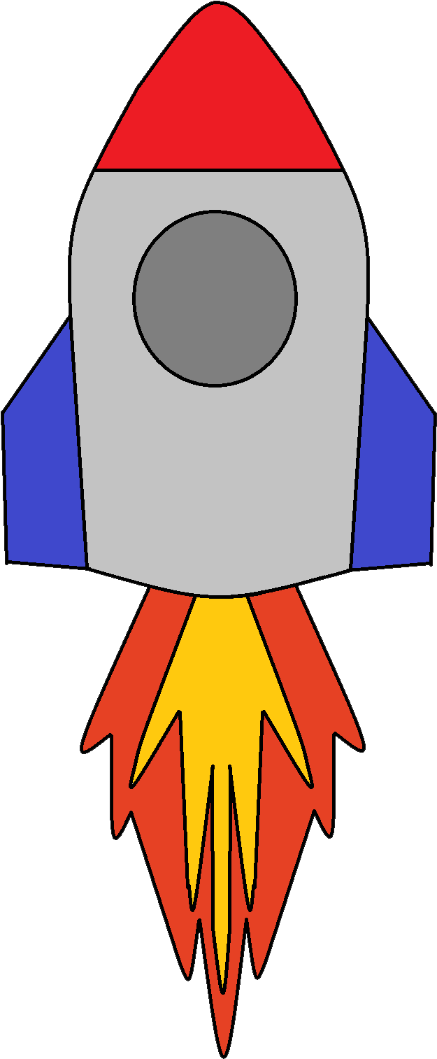 Missile Clipart Transparent - Space Clipart Transparent Background (667x1534)
