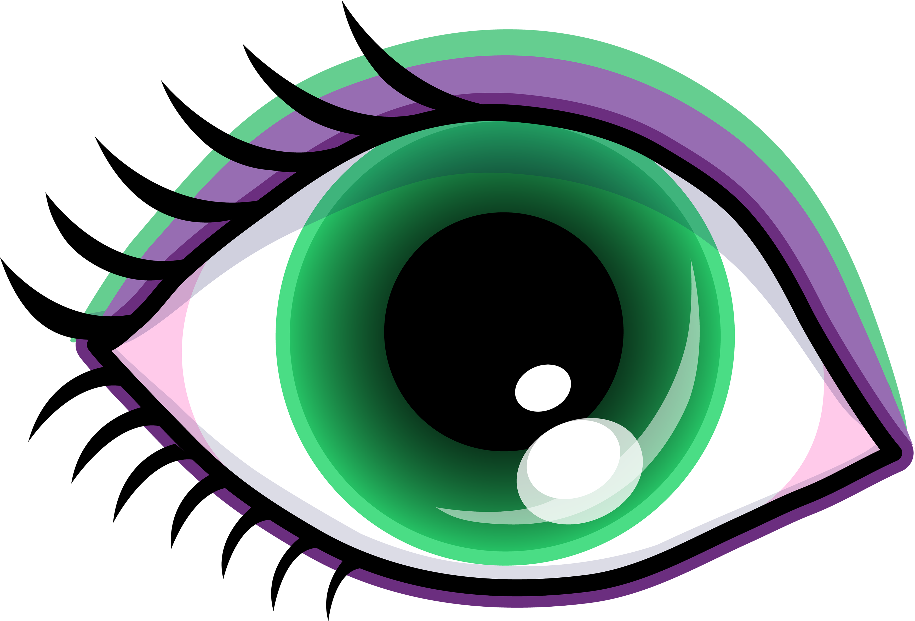 Eye Clip Art - Cartoon Eyes Clip Art (3500x2379)