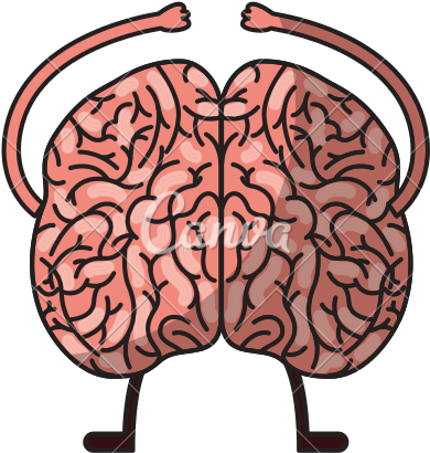 Brain Kawaii Character - Human Brain (550x550)