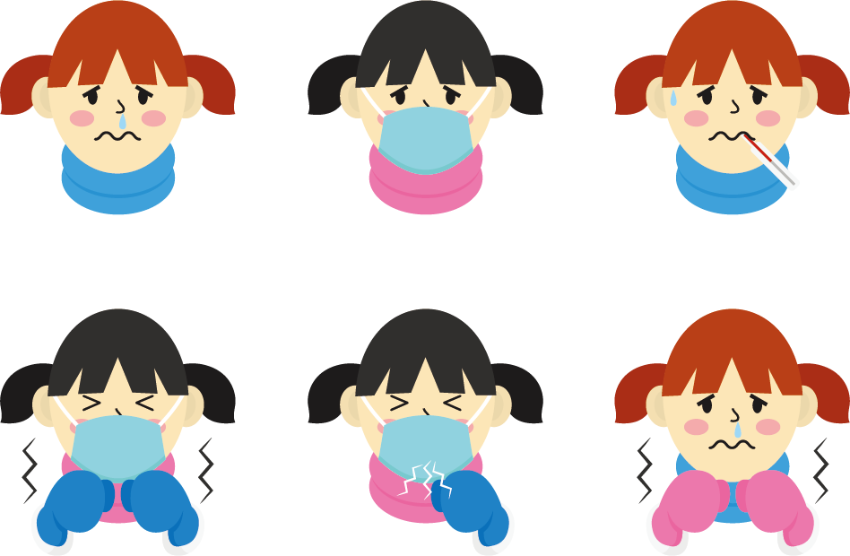 Child Adobe Illustrator Clip Art - 流感 卡通 (948x620)