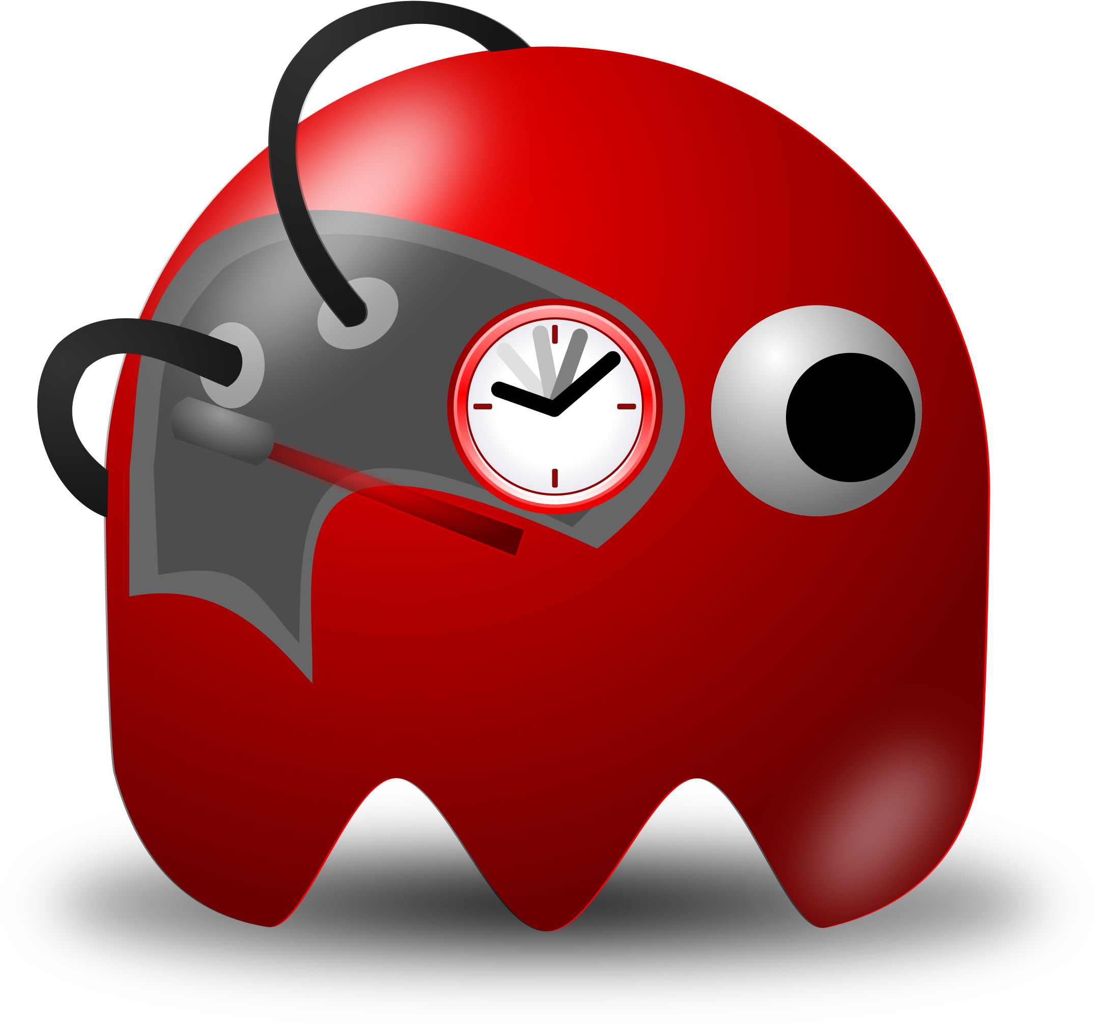 Padepokan Real Timer Clipart, Vector Clip Art Online, - Pac Man Ghost Police (750x750)